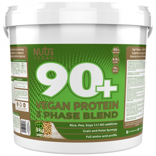 NutriVegan 90+ Vegan Protein 2.5kg Unflavoured