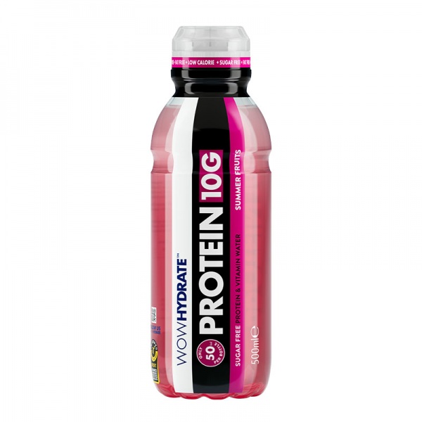 Wow Hydrate Protein Water 10g 12x500ml