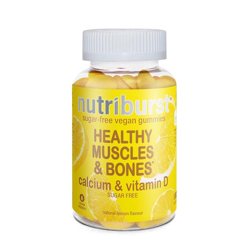 Nutriburst Calcium & Vitamin D 60 Gummies - Lemon