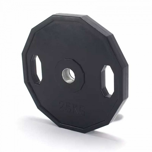 Pro Fitness 25kg Rubber Olympic Weight Plates x2