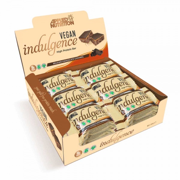 Applied Nutrition Vegan Indulgence 12x50g Belgian Chocolate Caramel