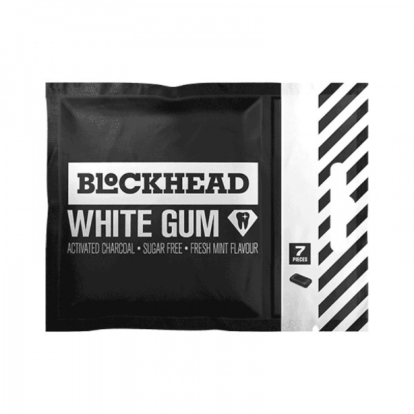 Blockhead White Gum 12x7 Packs Peppermint