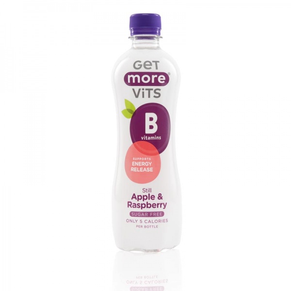 Get More Vits Vitamin B 12x500ml Still Apple & Raspberry