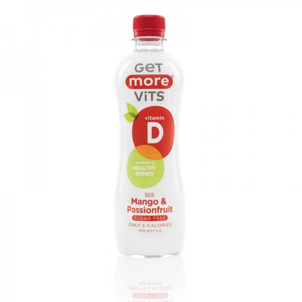 Get More Vits Vitamin D 12x500ml Still Mango & Passionfruit
