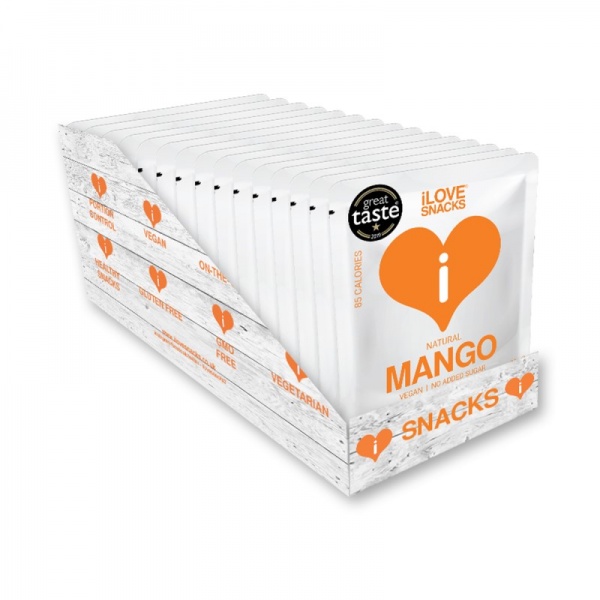 I Love Snacks Gently Dehydrated Mango 15x25g Original