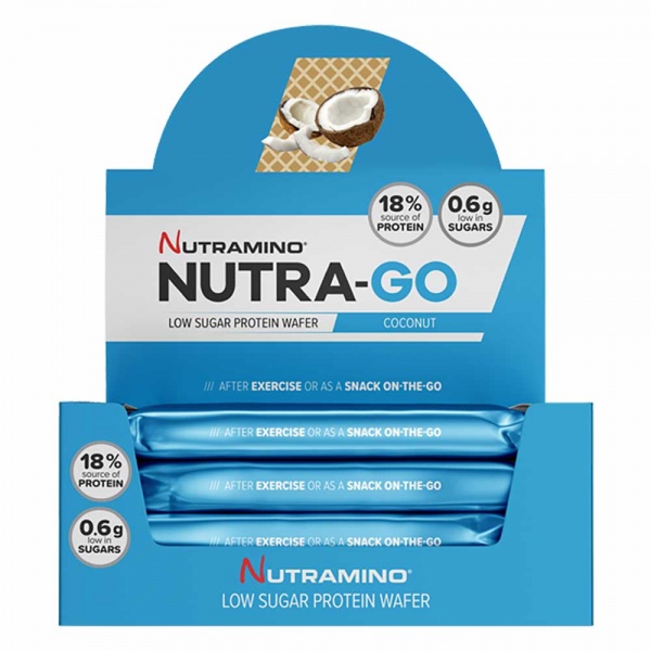 Nutramino Nutra-Go High Protein Low Sugar Wafer 12x39g