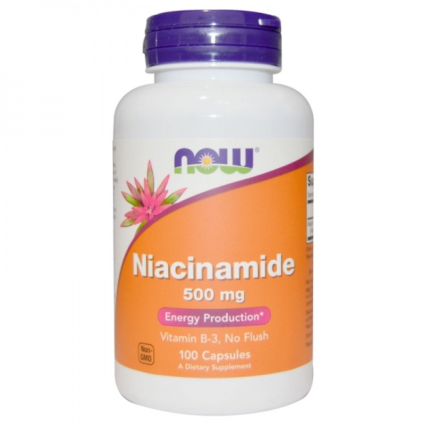 NOW Foods Niacinamide 500MG 100 Capsules