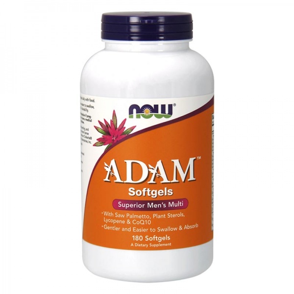 NOW Foods ADAM Multi-Vitamin for Men 180 Softgels