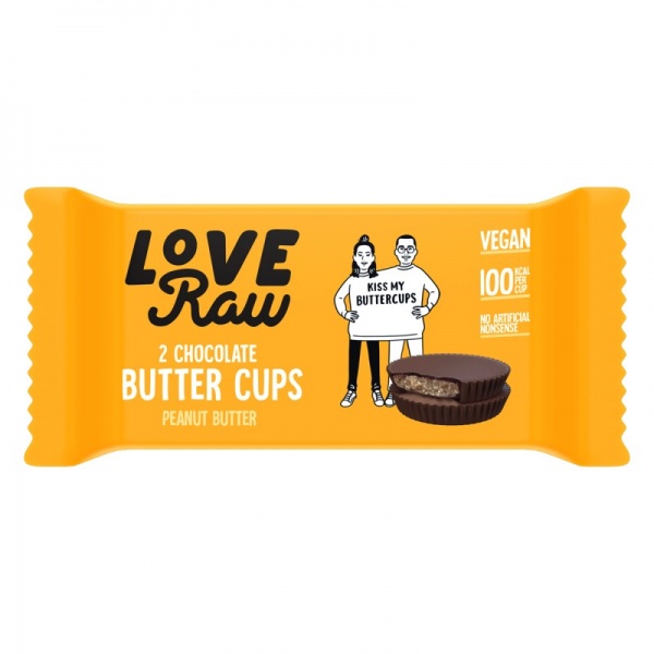 LoveRaw Vegan Chocolate Butter Cups 18x34g