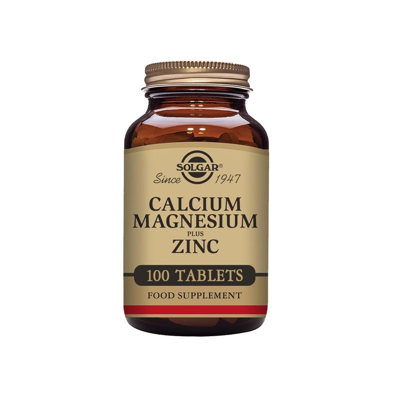 Solgar Calcium Magnesium plus Zinc - 100 tablets