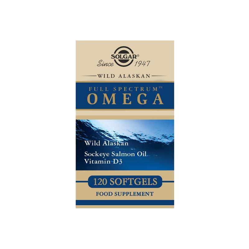 Solgar Wild Alaskan Full Spectrum Omega 120 Softgels