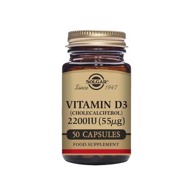 Solgar Vitamin D3 (Cholecalciferol) 2200 IU ?(55) 50 Veg Caps