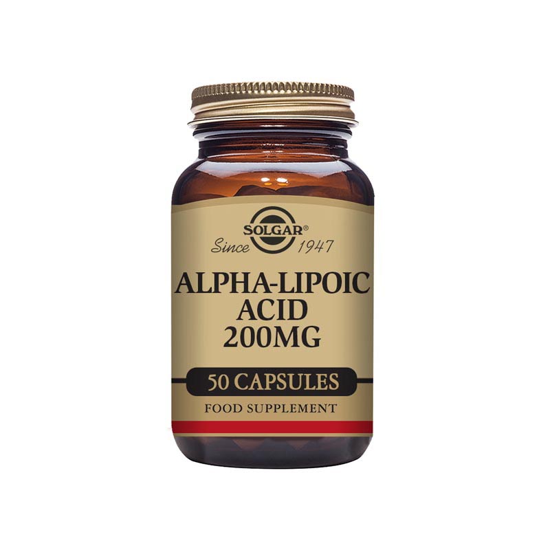 Solgar Alpha-Lipoic Acid 200mg - 50 capsules