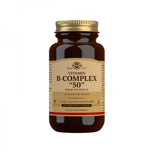 Solgar Vitamin B-Complex  High Potency Vegetable Capsules 100Tabs