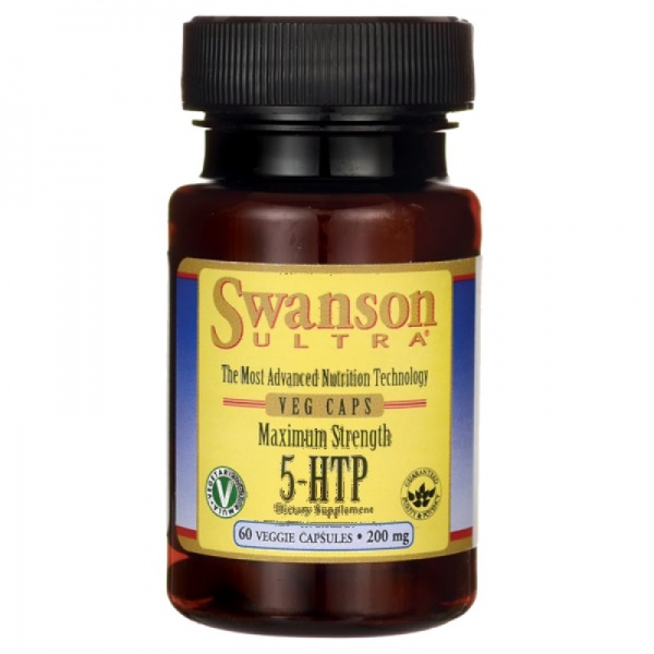 Swanson 5-HTP 200MG Maximum Strength 60 Veg Capsules