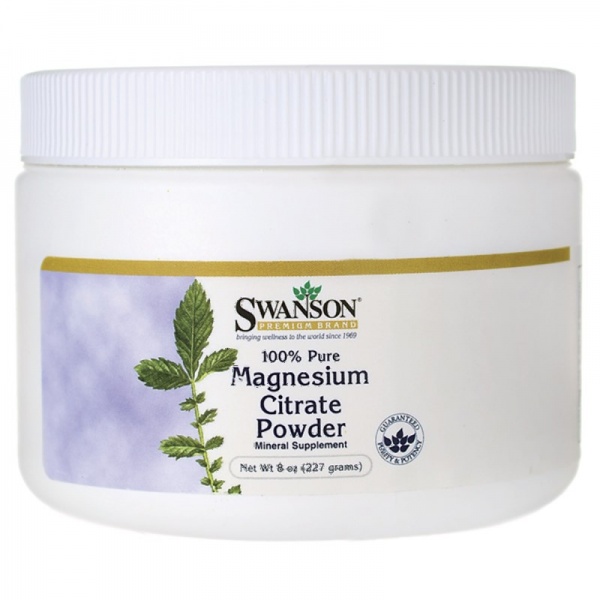 Swanson Magnesium Citrate 100% Pure Powder 227g
