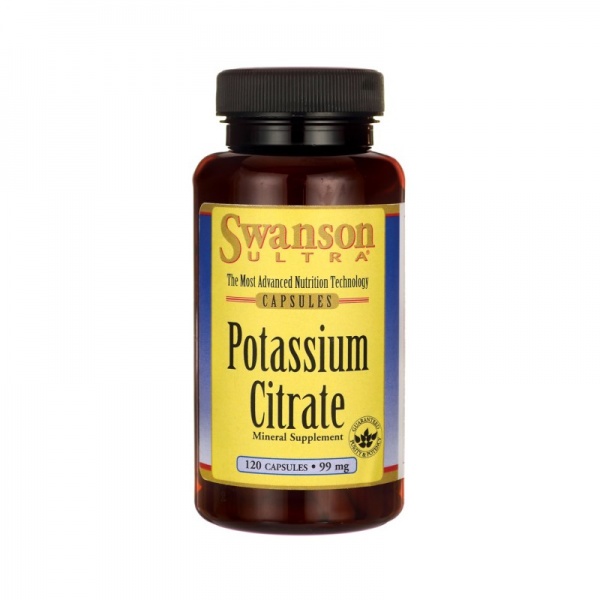 Swanson Potassium Citrate 99MG 120 Caps