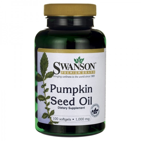 Swanson Pumpkin Seed Oil 1000MG 100 Softgels