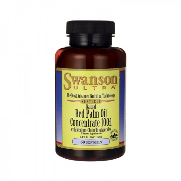Swanson Red Palm Oil Concentrate 100:1 60 Softgels