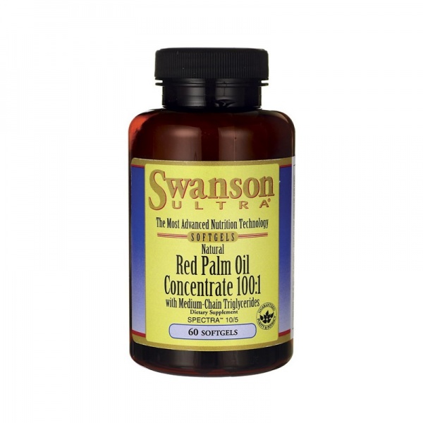 Swanson Red Palm Oil Concentrate 100:1 60 Softgels