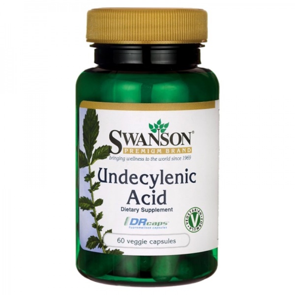 Swanson Undecylenic Acid 60 Veg Capsules