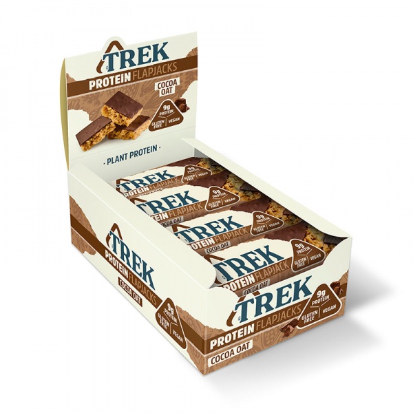 TREK Protein Flapjack 16x50g Cocoa & Oat