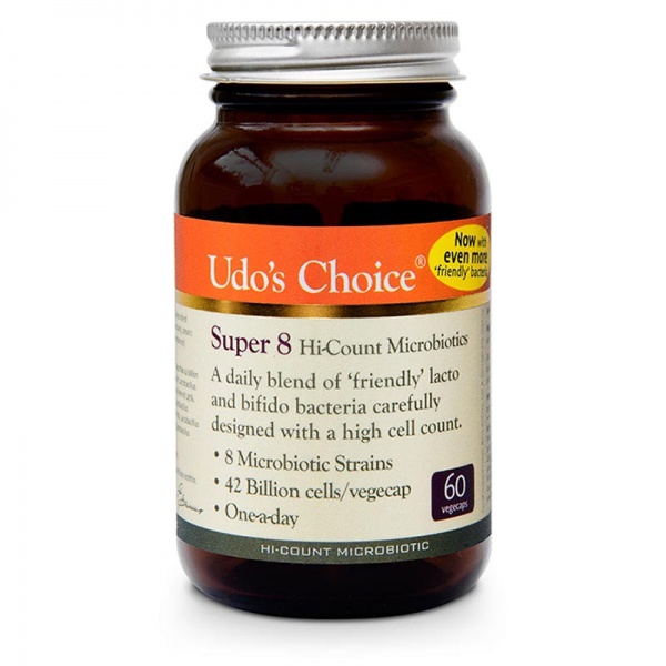 Udo's Choice Super 8 Microbiotics 60 Caps