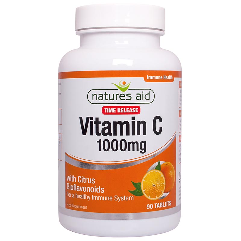 Natures Aid Vitamin C 1000mg Time Release 90 Tabs