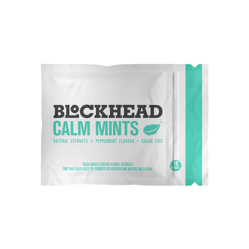 Blockhead Calm Mints 12x10 Pieces Peppermint