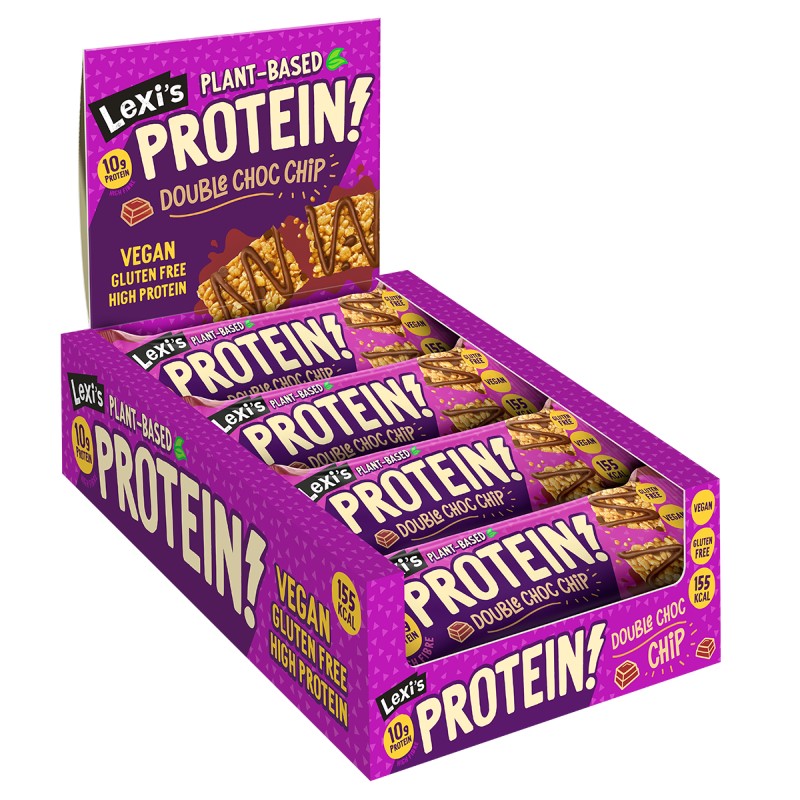 Lexi's Crispy Protein Bars 12x40g Double Choc Chip