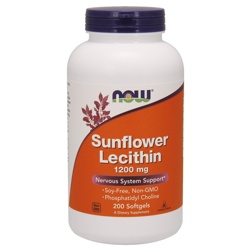 NOW Foods Sunflower Lecithin 1200MG - Supplement Warehouse