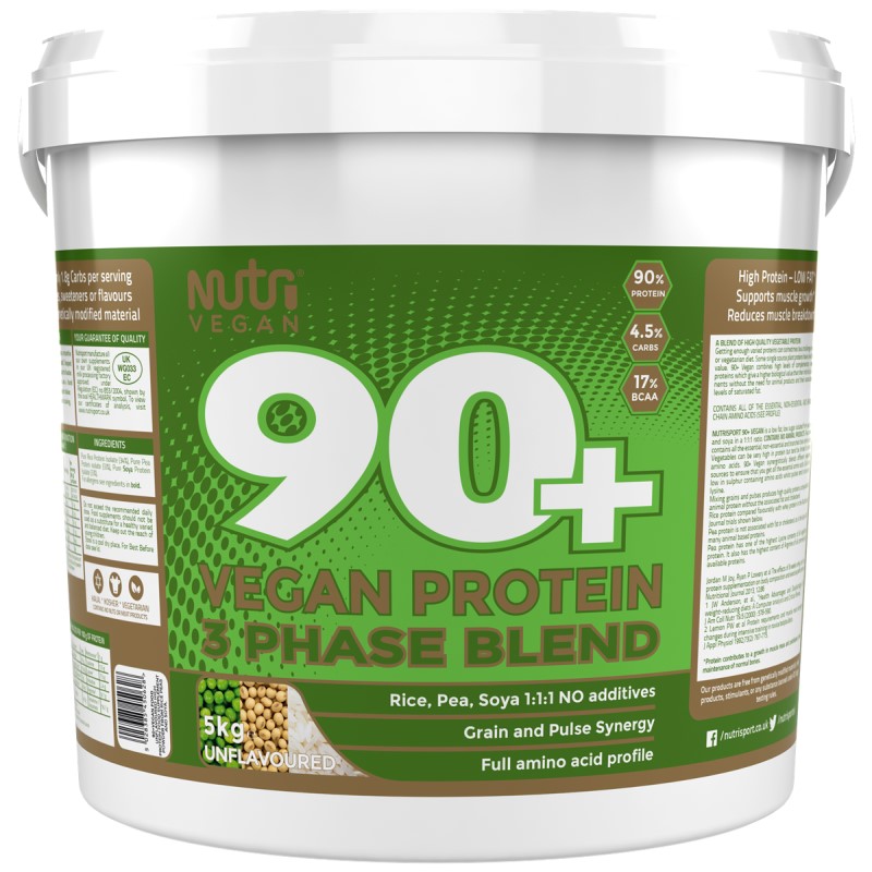 NutriVegan 90+ Vegan Protein 2.5kg Unflavoured