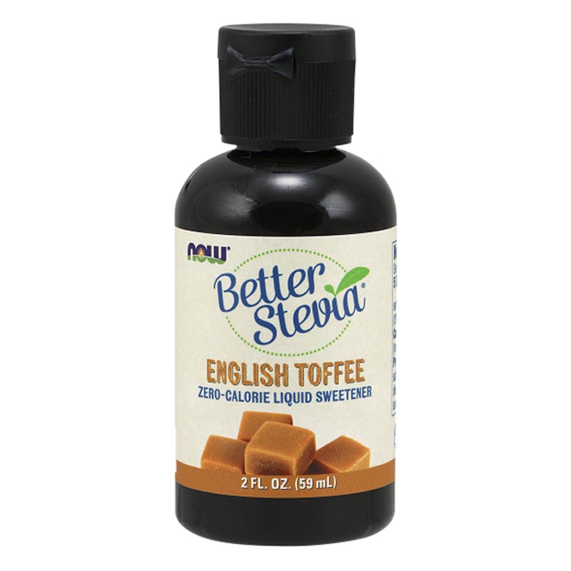NOW Foods Better Stevia Liquid 59ml English Toffee