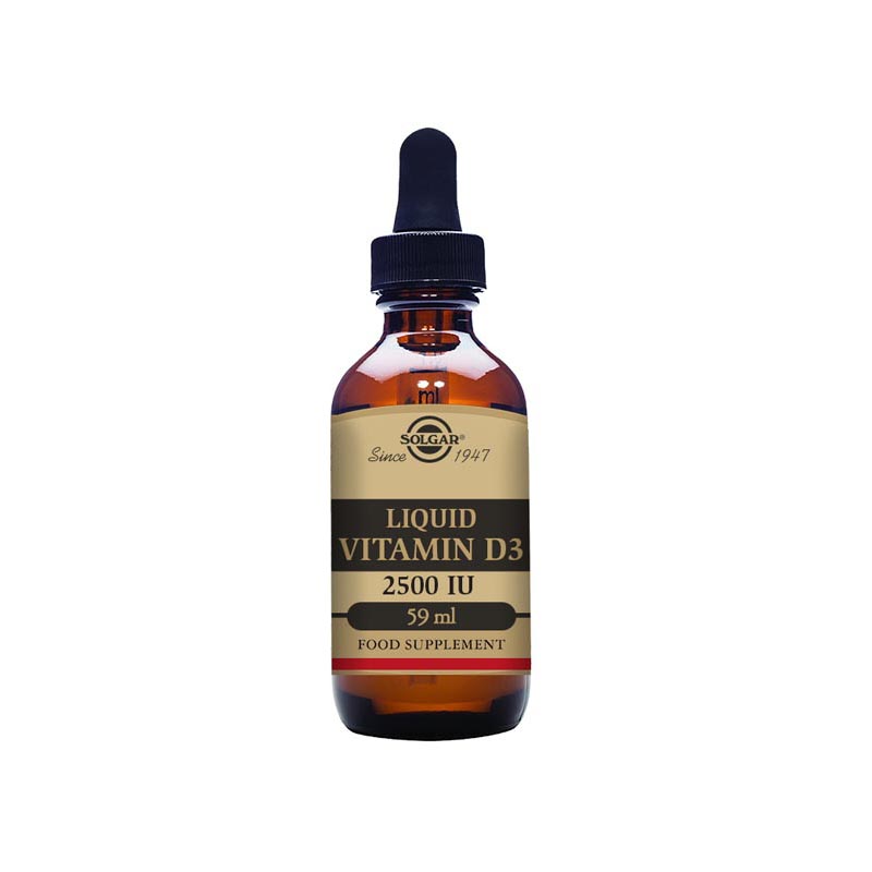 Solgar Vitamin D3 2500 IU (62.5) Liquid 59ml Natural Orange