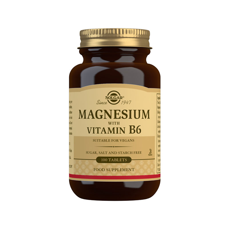 Solgar Magnesium with Vitamin B6 Tablets 100Tabs