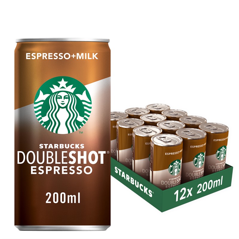 Starbucks Doubleshot Espresso 12x200ml No Added Sugar