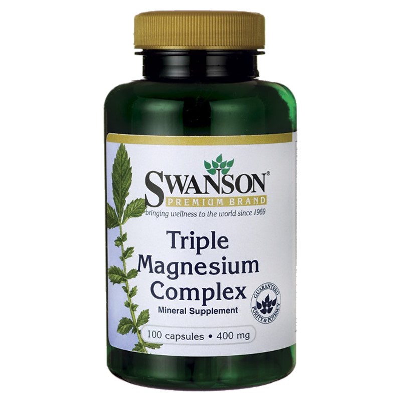 Swanson Triple Magnesium Complex 400MG 100 Capsules