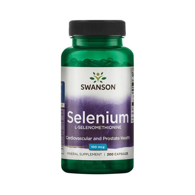 Swanson Selenium L-Selenomethionine 100 mcg 200 Caps