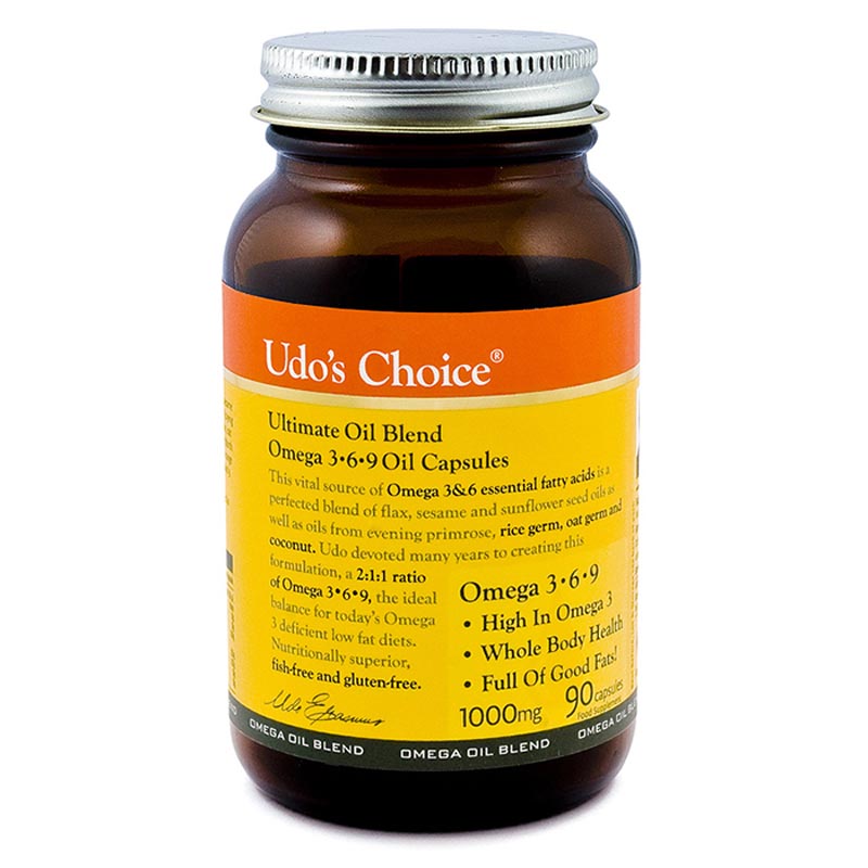 Udo's Choice Ultimate Oil Blend Capsules 90 Caps