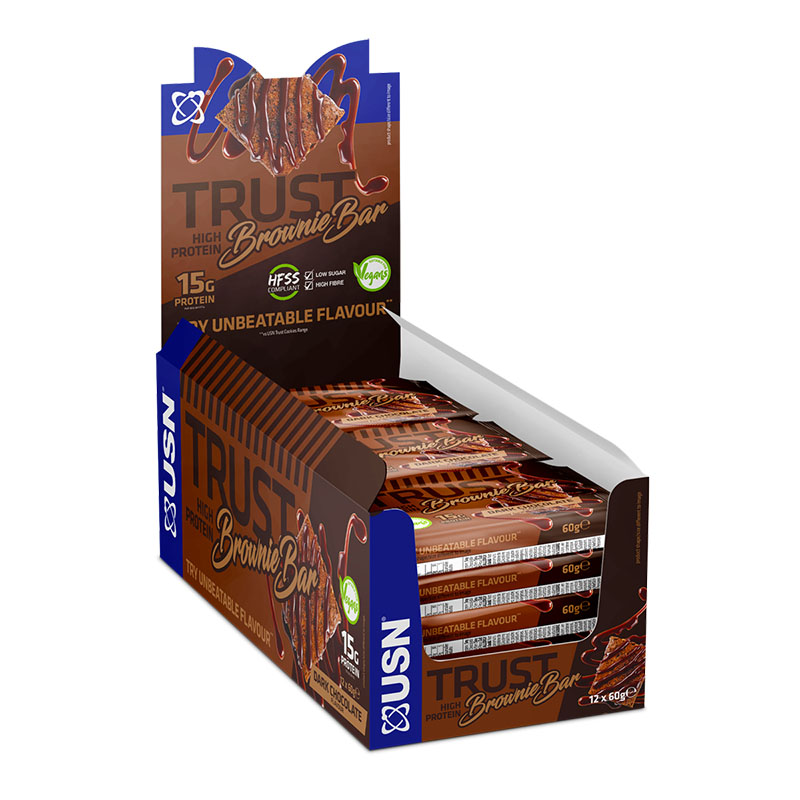 USN Trust Vegan Brownie Bar 12x60g
