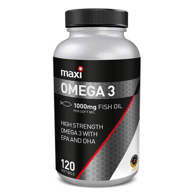 Maxi Nutrition Omega 3 Soft Gels 120 Capsules