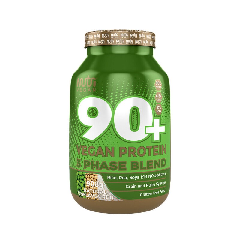 NutriVegan 90+ Vegan Protein 908g Unflavoured