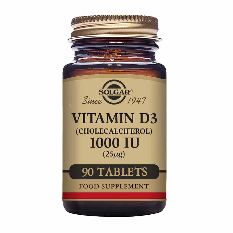 Solgar Vitamin D3 (Cholecalciferol) 1000 IU - 180 tablets