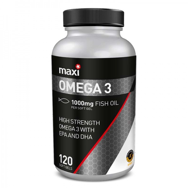 Maxi Nutrition Omega 3 Soft Gels 120 Capsules