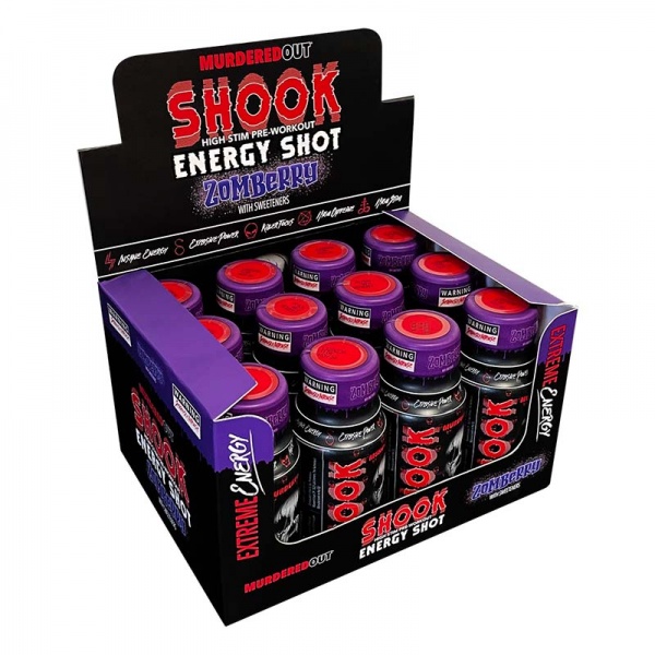Murdered Out Shook Shot 12x60ml - Zomberry Flavour