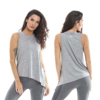 Golds Gym Ladies Angled Vest Grey